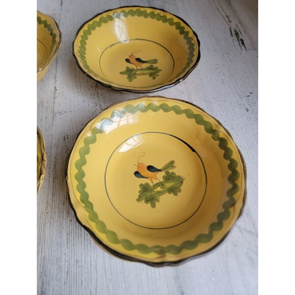 Vintage Italian‎ bird Robin Italy bowl home decor soup set - Picture 6 of 9